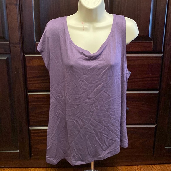 SAVVI MD Purple (Grape) Asymmetrical DARCY Top - Picture 6 of 14